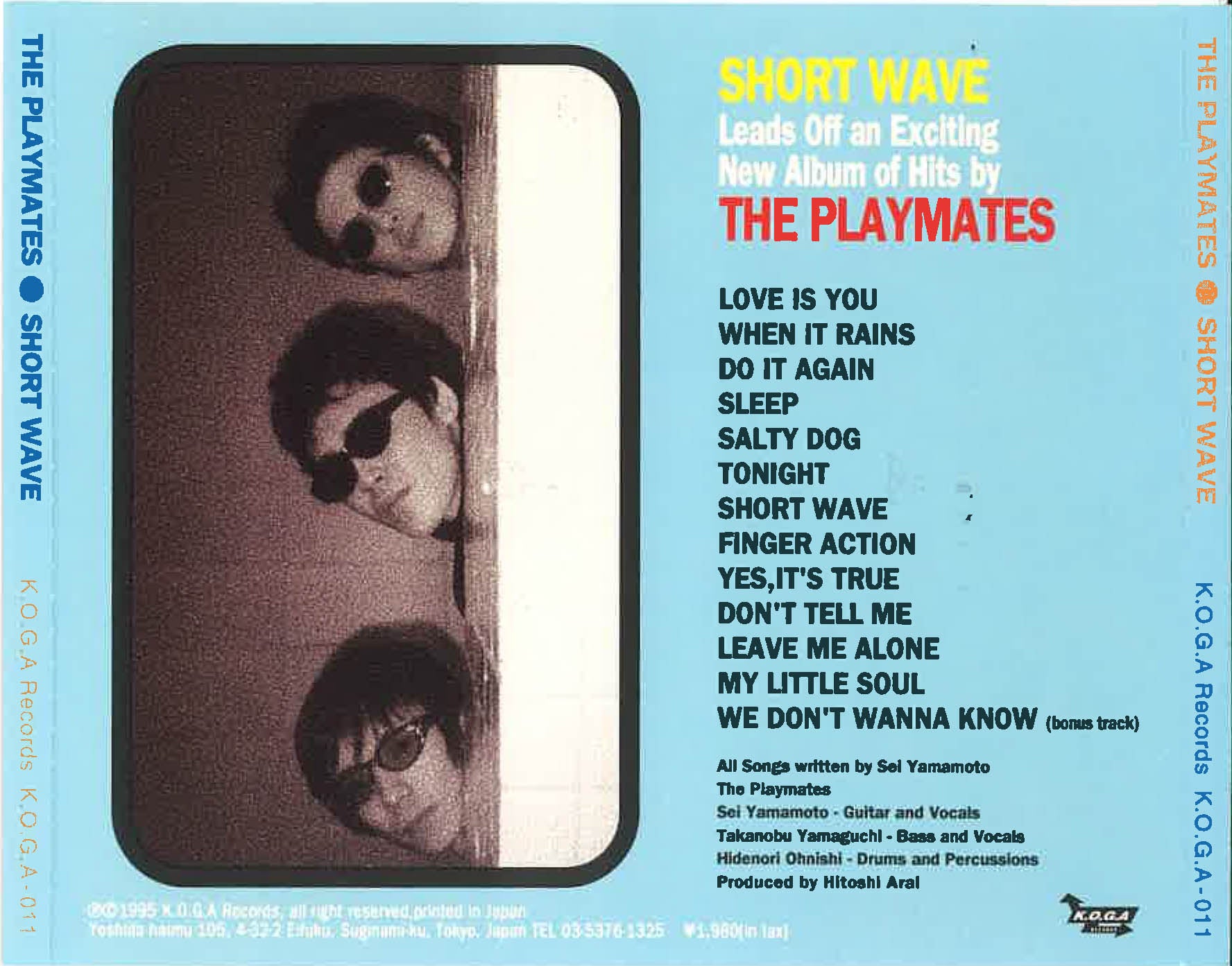 PLAYMATES, THE  (ザ・プレイメイツ)  - Short Wave (日本 限定 CD/New) '95年デビューアルバム！