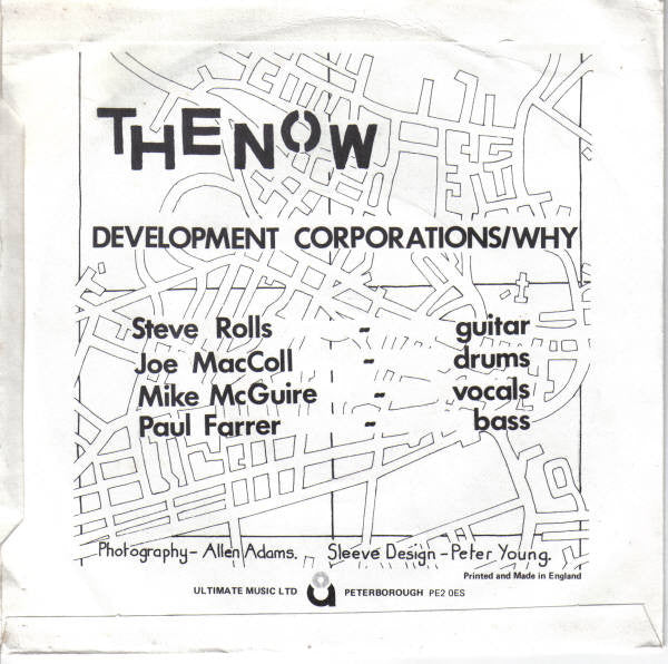 NOW, THE (ザ・ナウ) - Development Corporations (German 500枚限定再発ナンバリング入 7" 「廃盤/ New」) '77年1STシングル !
