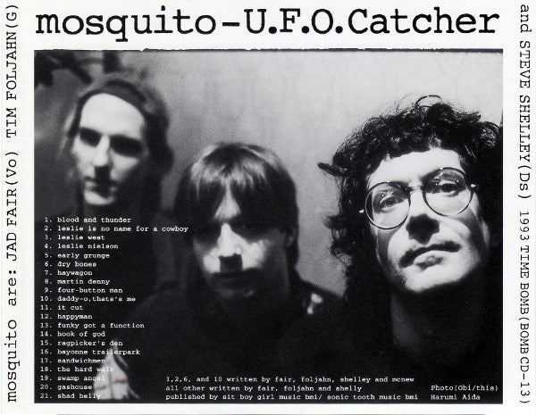 MOSQUITO (モスキート)- U.F.O. Catcher  (日本 タイムボム  限定 CD/New) 日本のみのCD全21曲！