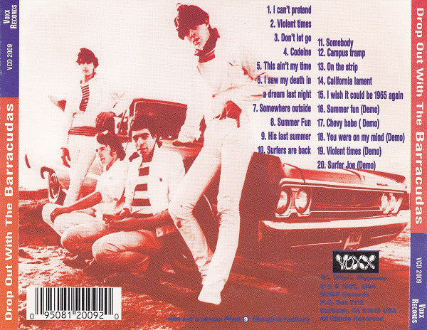 BARRACUDAS (バラクーダズ)  - Drop Out With The Barracudas (US 限定プレス再発 CD / New) '81年ファーストアルバム !