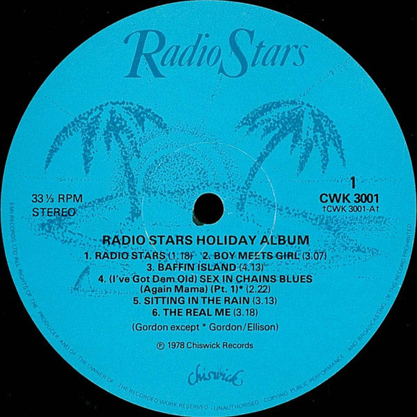 RADIO STARS (レディオ・スターズ )  - Holiday Album (UK オリジナル LP+インナー/両面コーティングジャケ) '78年セカンド！