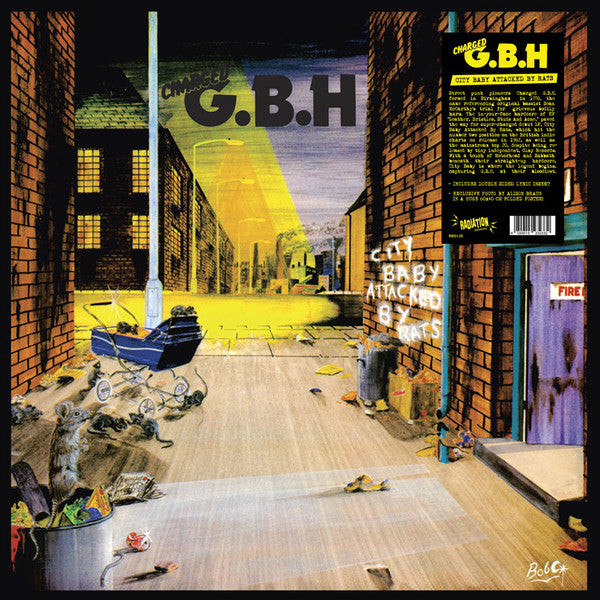 Charged G.B.H (チャージド G.B.H)  - City Baby Attacked By Rats (イタリア 「正規」限定再発 LP/ New)60×40cmの折りたたみビッグポスター付き！