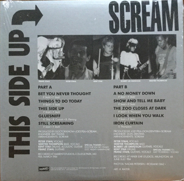 SCREAM (スクリーム)  - This Side Up (US '23 正規再発「限定ブルーヴァイナル」 LP / New) '85年セカンド！