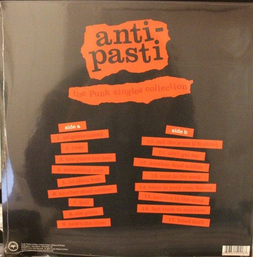ANTI-PASTI (アンティ・パスティ) - The Punk Singles Collection (UK 正規再発「限定レッドヴァイナル」LP/ New) 17曲入りコンピレーション！
