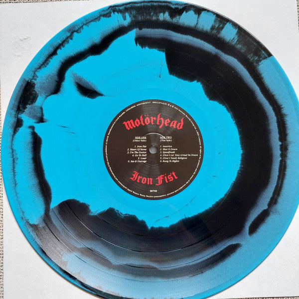 MOTORHEAD (モーターヘッド)  - Iron Fist (Worldwide 40周年記念「正規」再発「限定黒/青ヴァイナル」LP/ New) '82年 5thアルバム !
