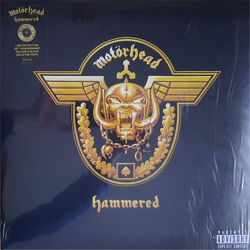 MOTORHEAD (モーターヘッド)  - Hammered (EU 「正規」20周年記念再発「限定 黄/黒スプラッターヴァイナル」LP/ New) '02年16枚目アルバム！