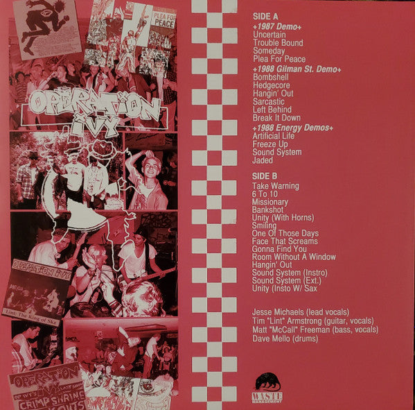 OPERATION IVY (オペレーション・アイヴィー) - Learn To Dance The Geek With The... Operation Ivy: The Demos 1986-1988 (EU 限定プレス LP/ New) デモ音源集！