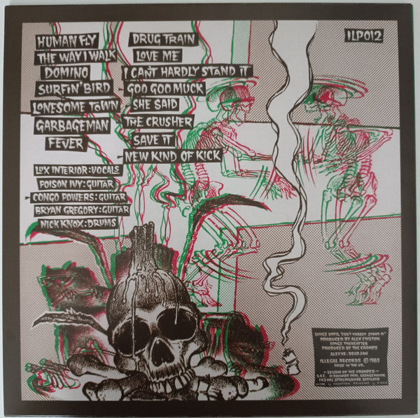 CRAMPS (クランプス)  - Off The Bone (EU 限定リプロ再発「黒盤」 LP-3D印刷ジャケ/New)'83年編集初期ベストコンピ