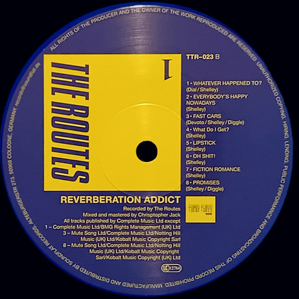 ROUTES, THE (ザ ・ルーツ)- Reverberation Addict (German 限定プレス「国内仕様」LP+帯 /New）