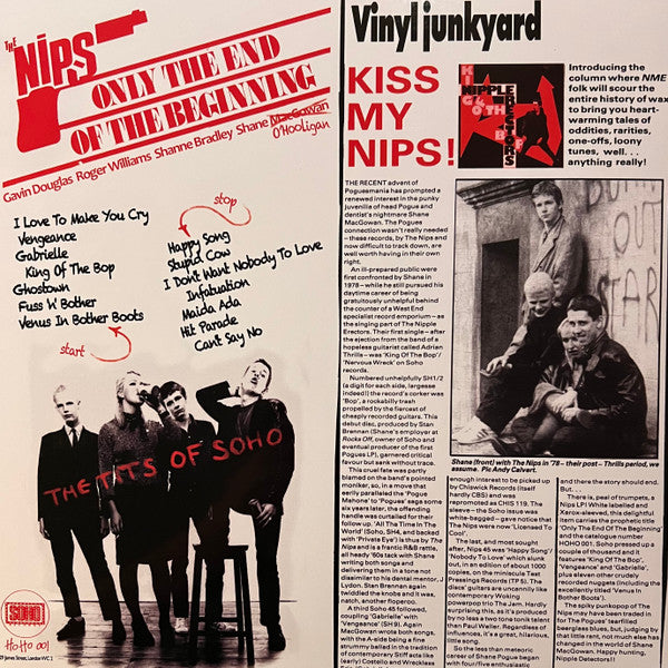 NIPS, THE (ザ ・ニップス)  - Only The End Of The Beginning (UK 限定プレス再発 LP/ New) feat.シェイン・マクガワン（ポーグス）