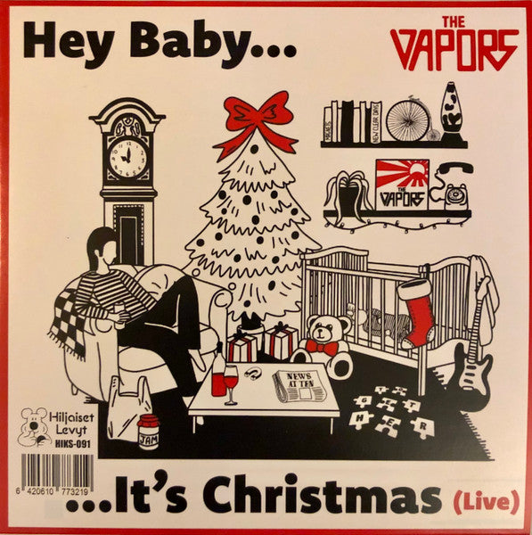 EDDIE AND THE HOT RODS / VAPORS, THE (エディー & ザ・ホット・ロッズ / ザ・ヴェイパーズ)  - It Feels Like Christmas / Hey Baby...It's Christmas (Finland 限定プレス 7"/ New) パンク・クリスマス！