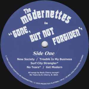 MODERNETTES (モダネッツ)  - Gone... But Not Forgiven (US 正規再発「限定ブラックヴァイナル」LP/ New) '81年ファースト！