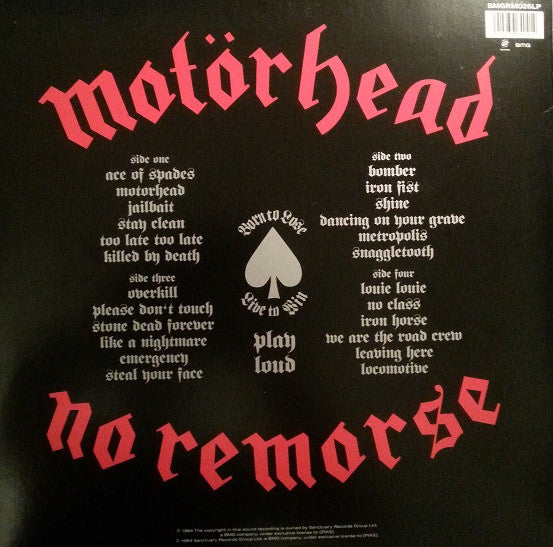 MOTORHEAD (モーターヘッド)  - No Remorse (UK 限定再発180g 2xLP/ New) 2枚組「極悪ベスト」盤 !