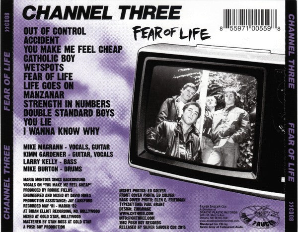CHANNEL 3 (チャンネル・スリー) - Fear Of Life (US 正規限定再発 CD/ New) スキンヘッド時代の名作ファーストアルバム！