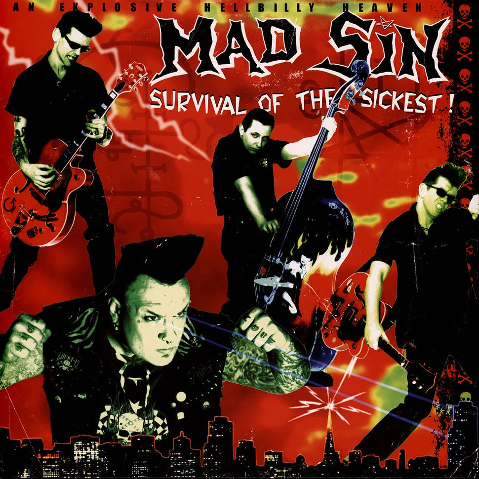 MAD SIN (マッド・シン)  - Survival Of The Sickest! (Dutch 正規限定再発「オレンジ&イエローマーブルヴァイナル」 LP/NEW) '02年8thアルバム