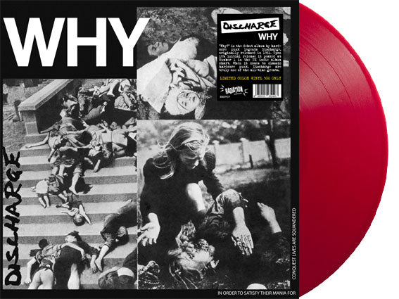 DISCHARGE (ディスチャージ)  - Why (Italy 500枚正規再発「限定レッドヴァイナル」 LP/ New) '82年10曲入ミニアルバム !
