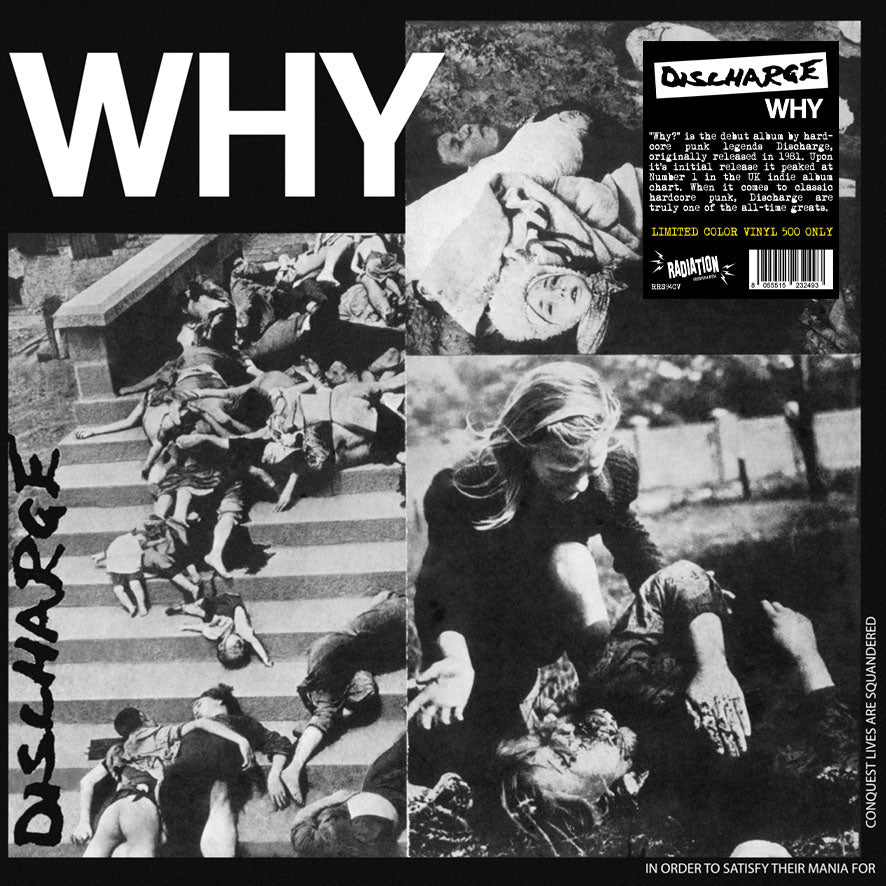 DISCHARGE (ディスチャージ)  - Why (Italy 500枚正規再発「限定レッドヴァイナル」 LP/ New) '82年10曲入ミニアルバム !