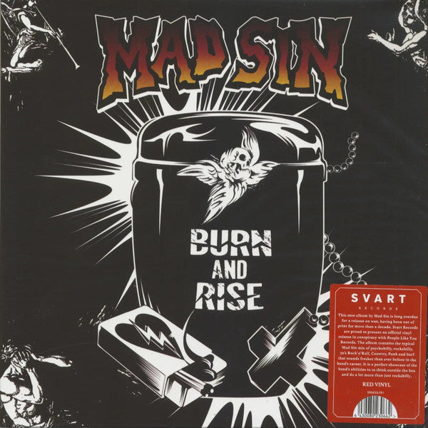 MAD SIN (マッド・シン)  - Burn And Rise (Finland 正規400枚限定再発「クリアレッドヴァイナル」 LP/NEW) '10年アルバム