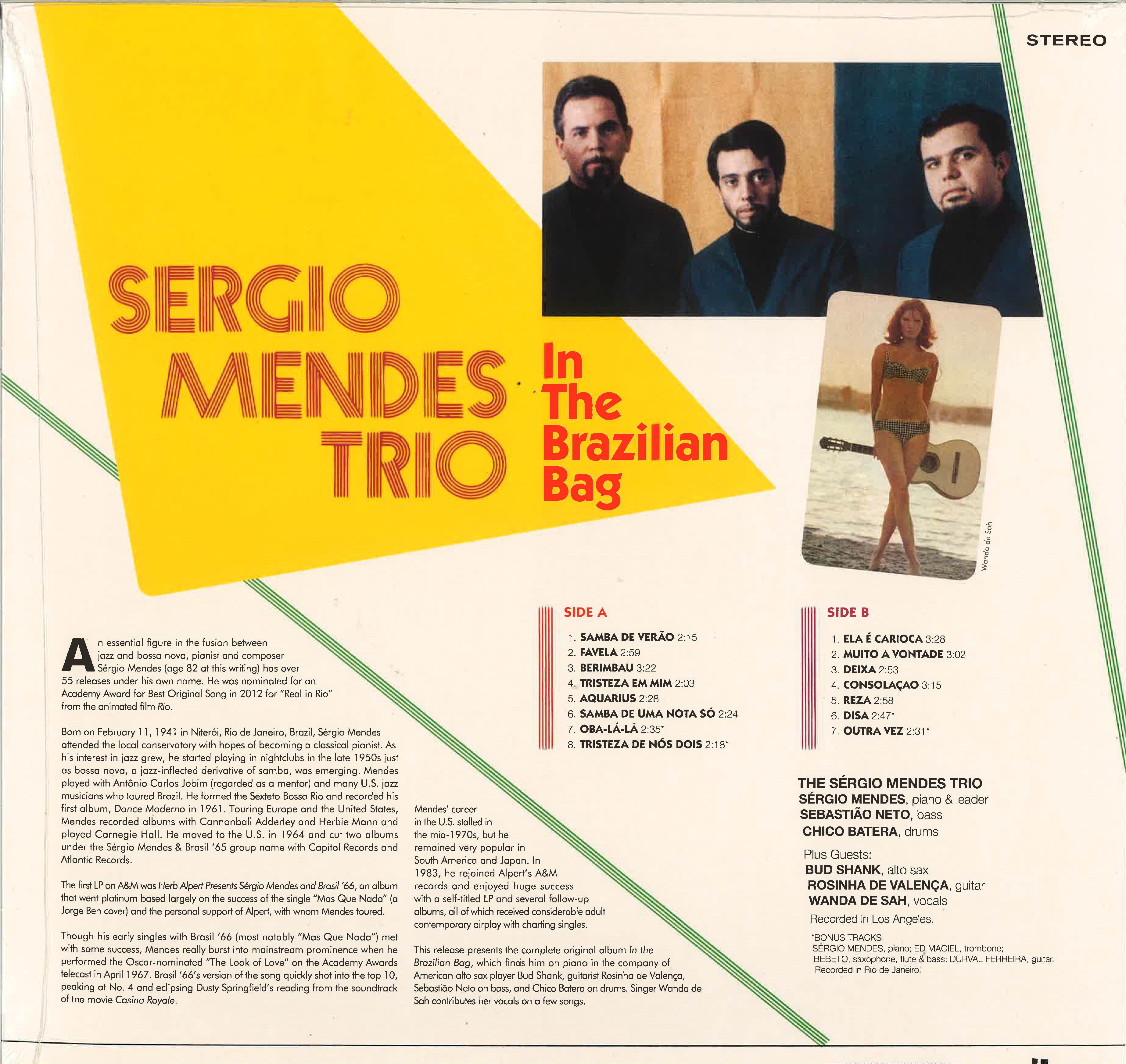 SERGIO MENDES TRIO, THE (ザ・セルジオ・メンデス・トリオ)  - In The Brazilian Bag (EU 限定ボーナス入り再発  LP/New) '65年ボサノヴァ名作