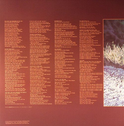 STEVIE WONDER (スティービー・ワンダー)  - Talking Book (US 限定復刻再発「カラーVINYL」LP-見開きジャケ/New)’72年大・大・大名作！