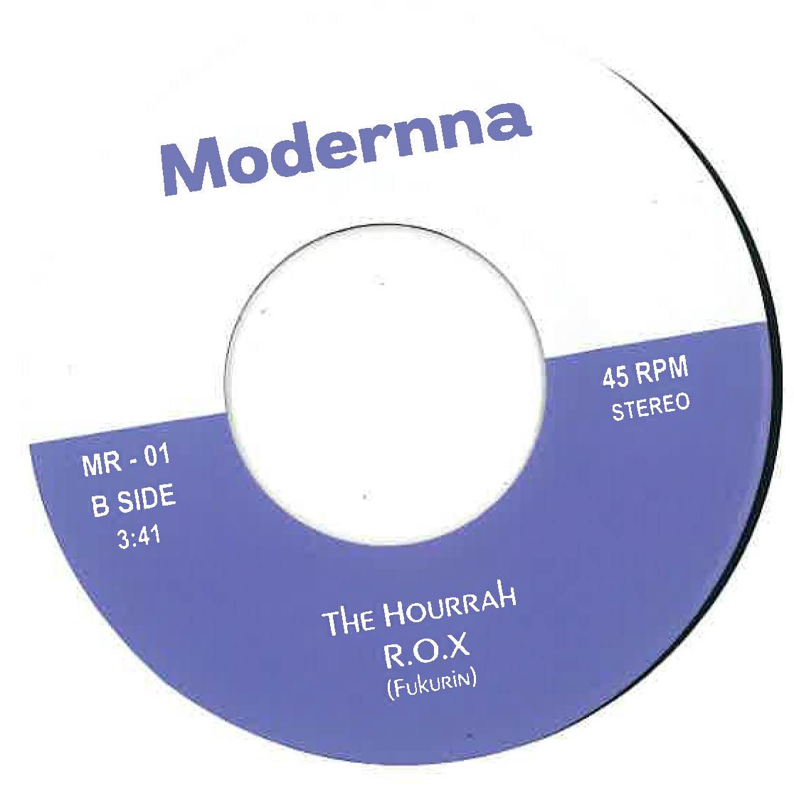 HOURRAH, THE   (ザ・ゥハァー )  - Go Blank / R.O.X  (Japan 自主制作200枚限定ジャケ付き7" / New ) 特典バッジ付き  ※日本全国送料￥３００にて発送可！