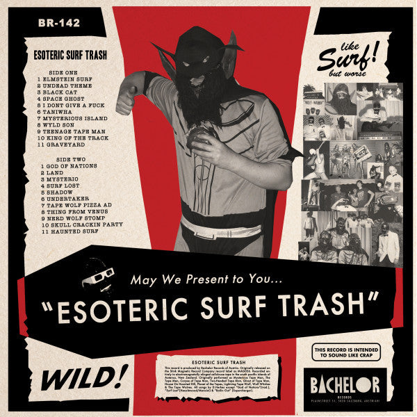 TAPE MAN (テープ・マン)  - Esoteric Surf Trash (EU 正規限定復刻再発 LP/New) ニュージーランドの覆面怪人ガレージロッカー'17年デビューアルバム