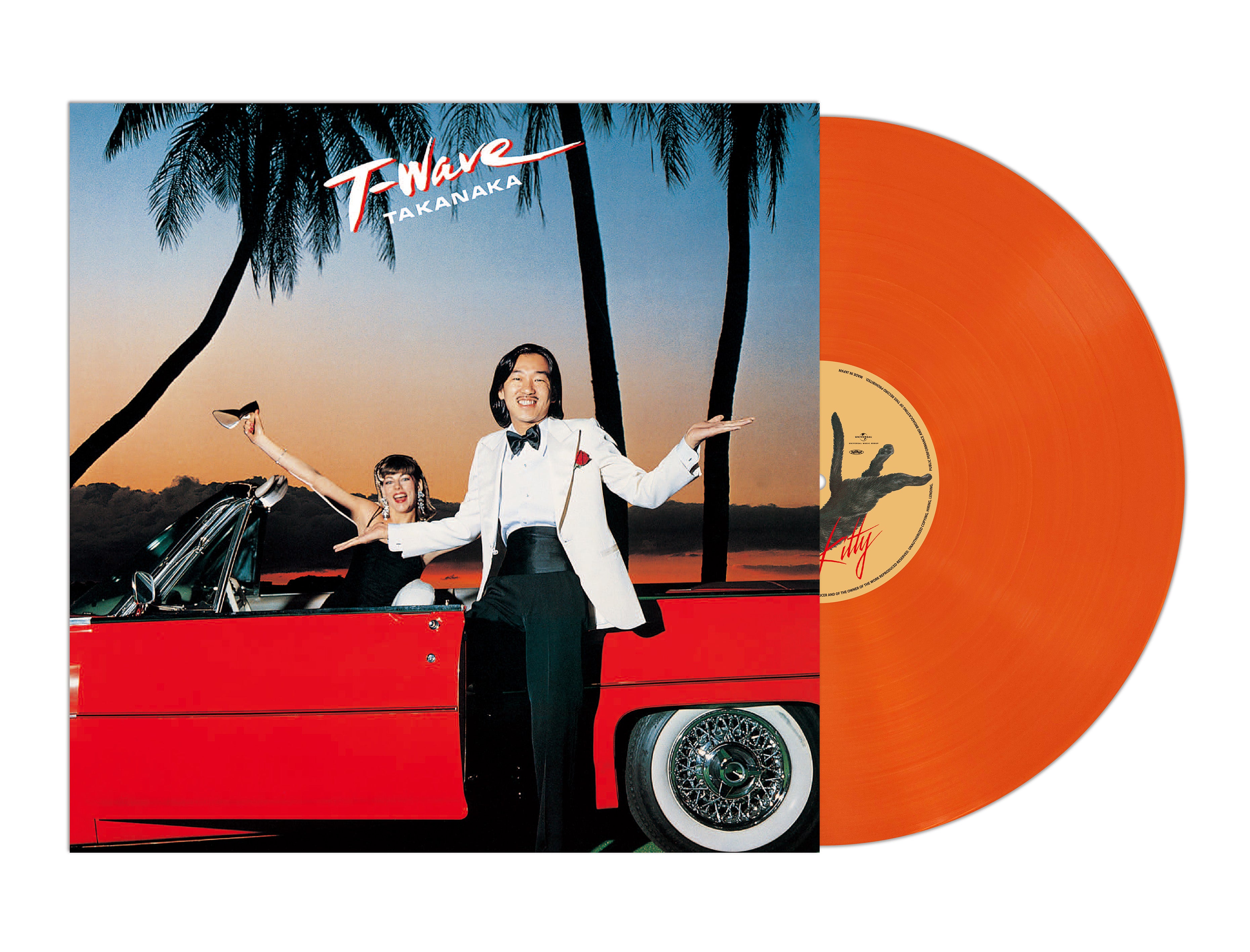 高中正義 (Takanaka Masayoshi)  - T-Wave (Japan 正規限定リマスター再発「クリアオレンジヴァイナル」 LP/NEW) '80年6thアルバム