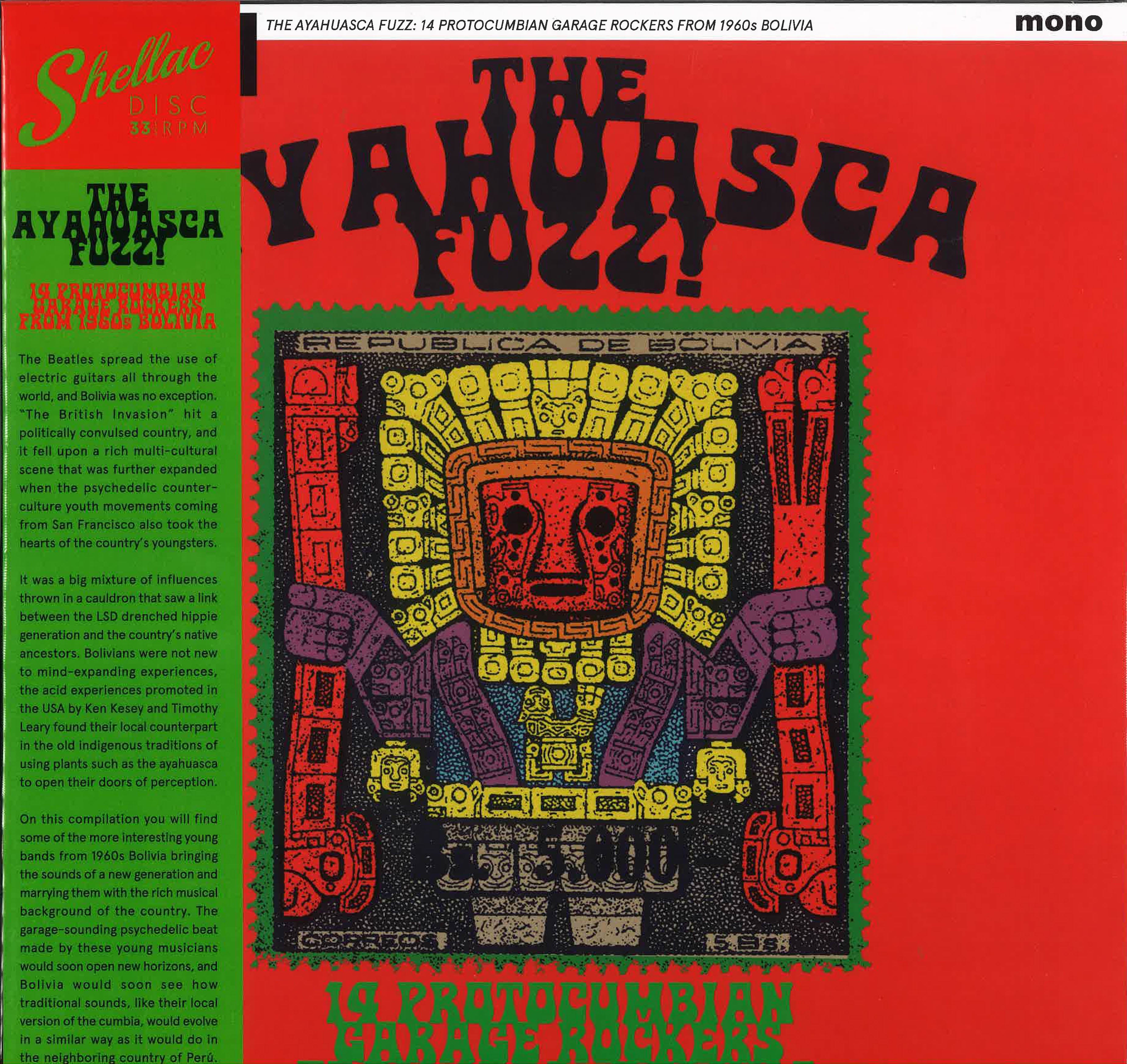 V.A. (各国秘境60'sガレージ・ナゲッツ・シリーズの「ボリビア」編！)  - The Ayahuasca Fuzz ! (スペイン限定再発 LP+帯/New)
