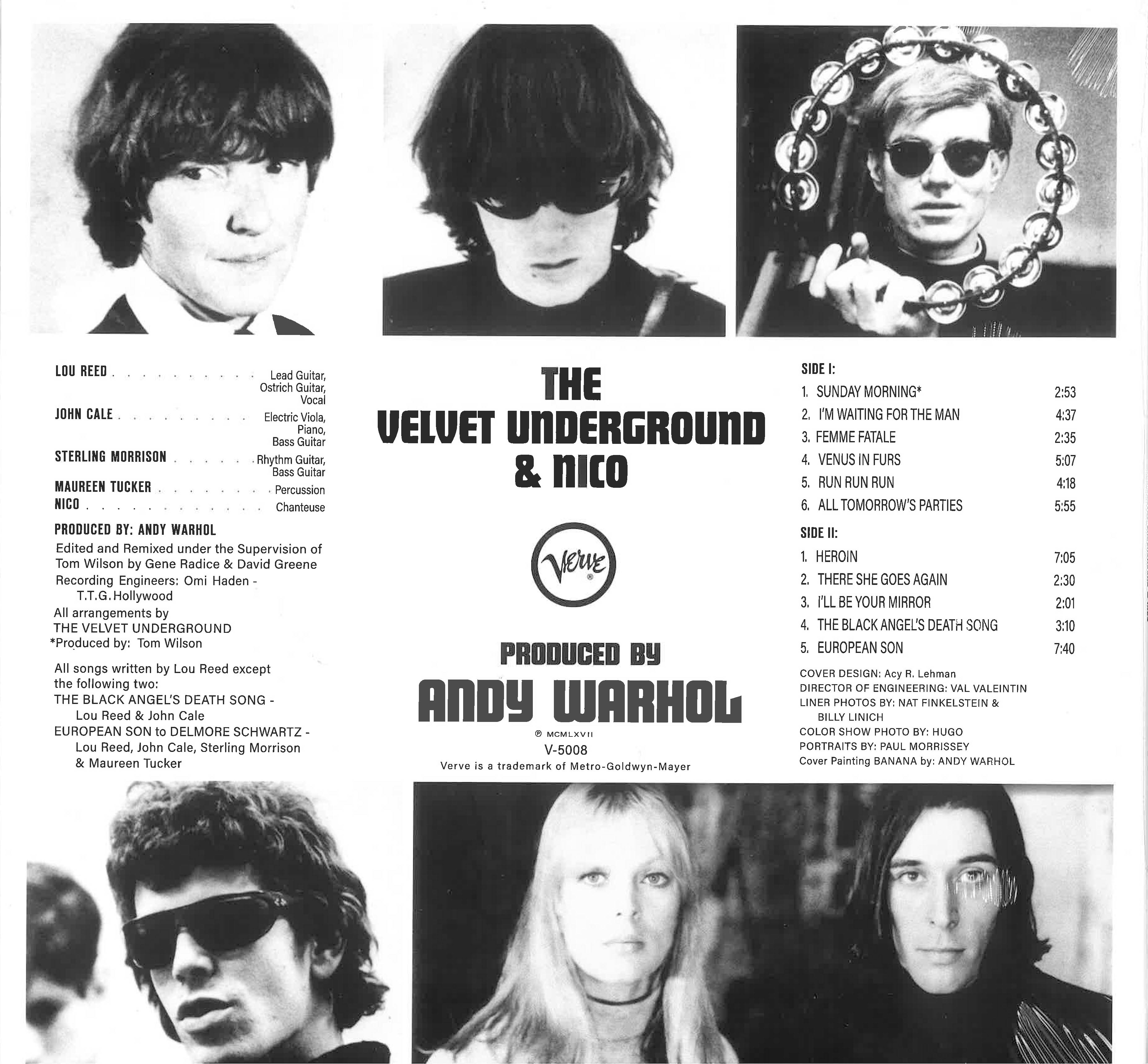 VELVET UNDERGROUND (ヴェルベット・アンダーグラウンド)  - The Velvet Underground ＆ Nico (1st) (EU 限定リプロ再発 LP-裏ジャケ別デザイン#1 /New) '66年名作デビューアルバム