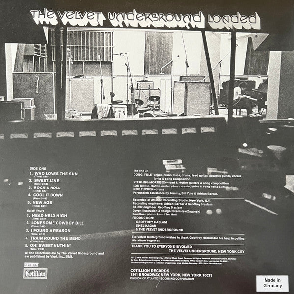 VELVET UNDERGROUND (ヴェルヴェット・アンダーグラウンド)  - Loaded ( 2023年全世界共通 アトランティック社創立75周年記念 限定再発「クリスタル・クリア VINYL」LP/New ) ※発売と同時にコレクタブル！