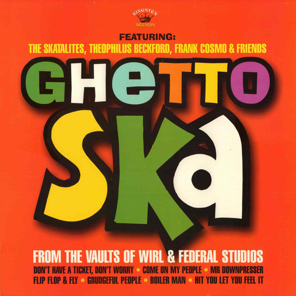 V.A. (60's ジャマイカン・スカ・コンピ : バックはスカタライツ！)  - Ghetto Ska - From The Vaults Of Wirl & Federal Studios (UK限定プレス LP /New)
