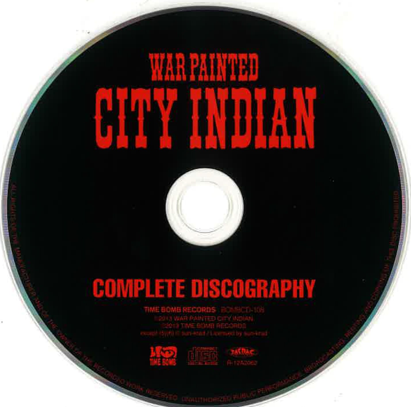 WAR PAINTED CITY INDIAN  (ウォー・ペインテッド・シティ・インディアン) - Complete Discography (Japan タイムボム  限定 CD/New) 関西ハードコア・レジェンド全21曲入りコンピ！