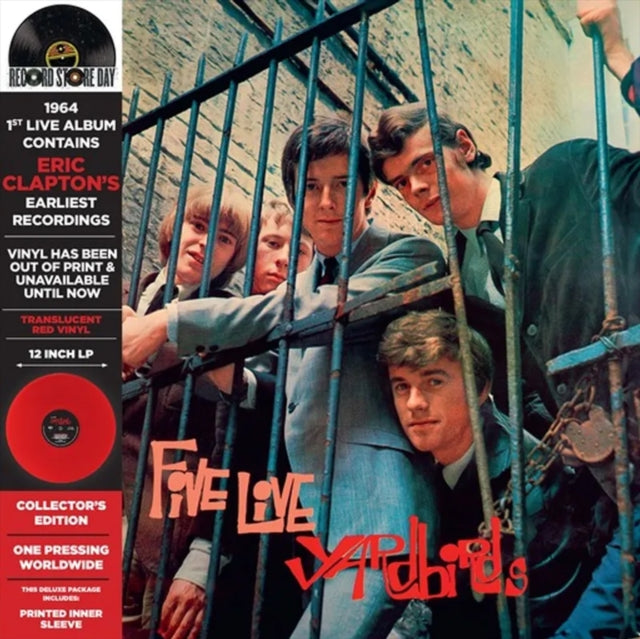 YARDBIRDS (ヤードバーズ)  - FIVE LIVE YARDBIRDS (2024 RSD 2500枚限定再発「クリアレッド・ヴァイナル」LP/New)