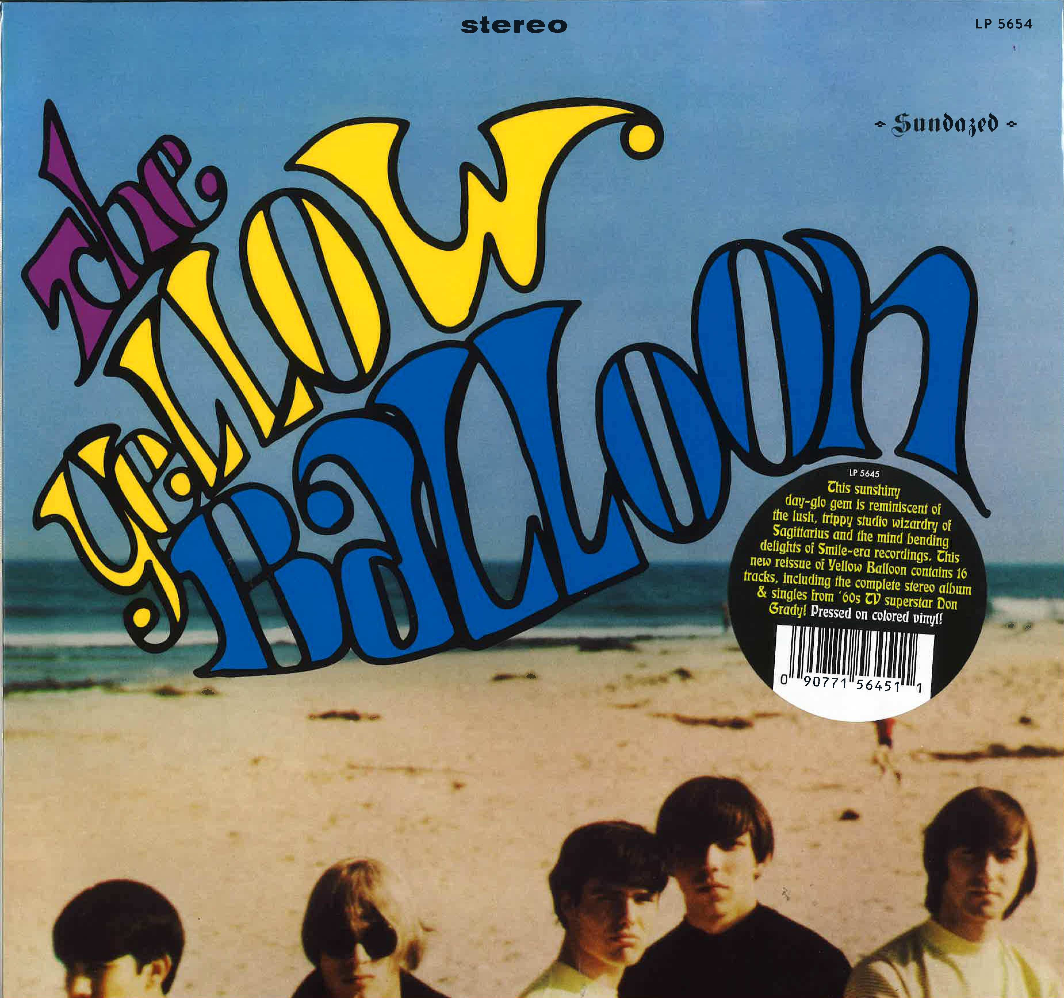 YELLOW BALLOON (イエロー・バルーン)  - Yellow Balloon (US 限定ボーナス入り再発「イエローVINYL」LP/New) 珠玉のサンシャイン・ポップ満載！