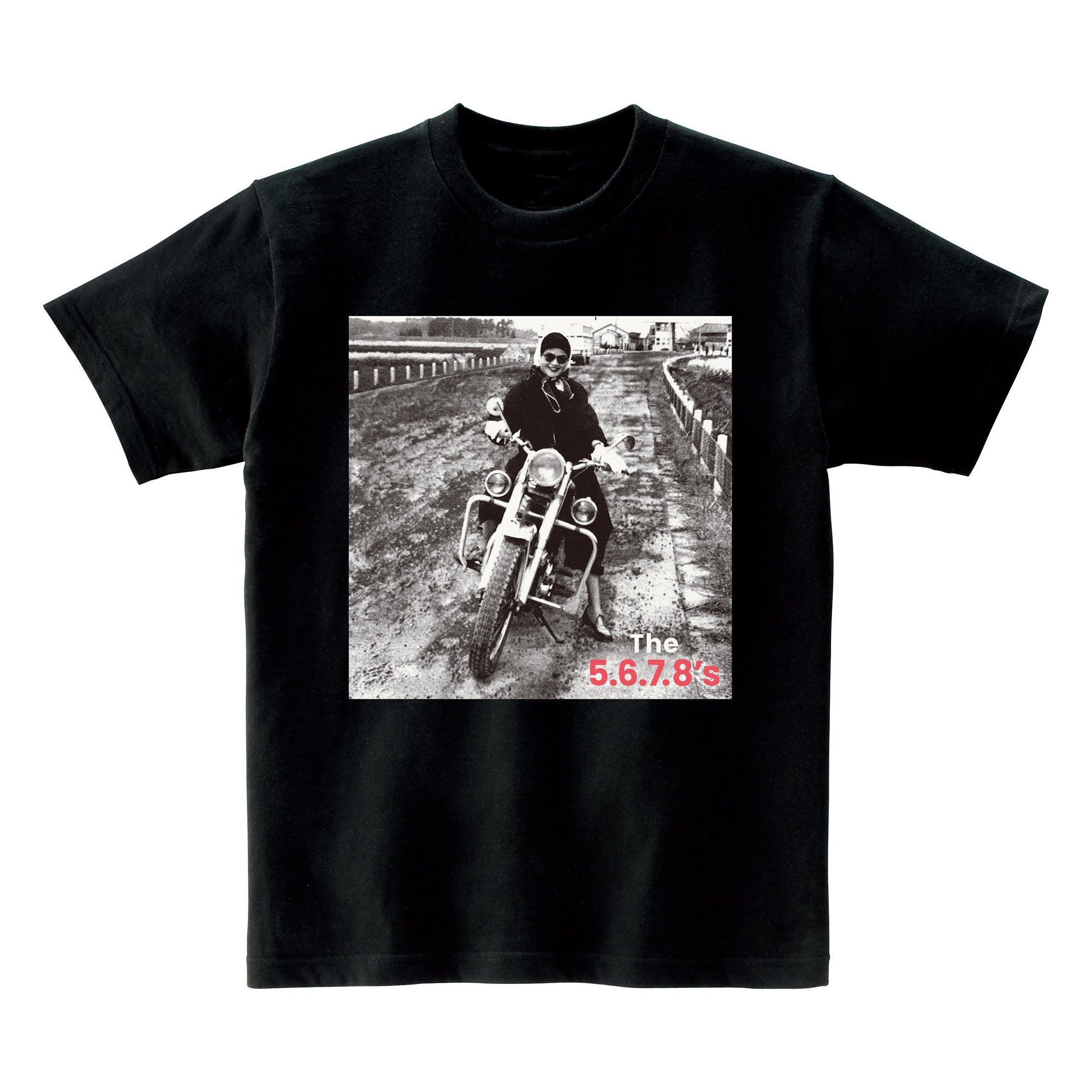5.6.7.8’S , The  (ザ・ファイブ・シックス・セブン・エイツ)  - Run Run Run (結成40周年新作アルバム「Run Run Run」発売記念 限定Tシャツ 黒 : BLACK )
