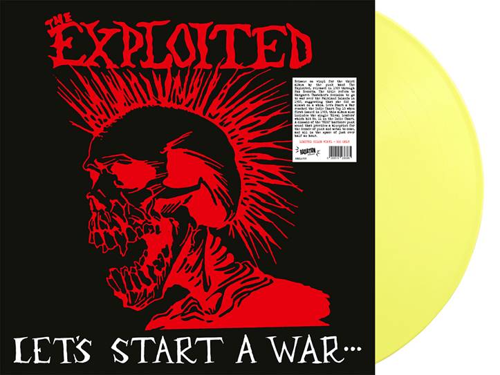 EXPLOITED, THE (ジ・エクスプロイテッド) - Let's Start A War... (Italy 正規再発「500枚限定イエローヴァイナル」 LP/ New) '83年 3rd アルバム！