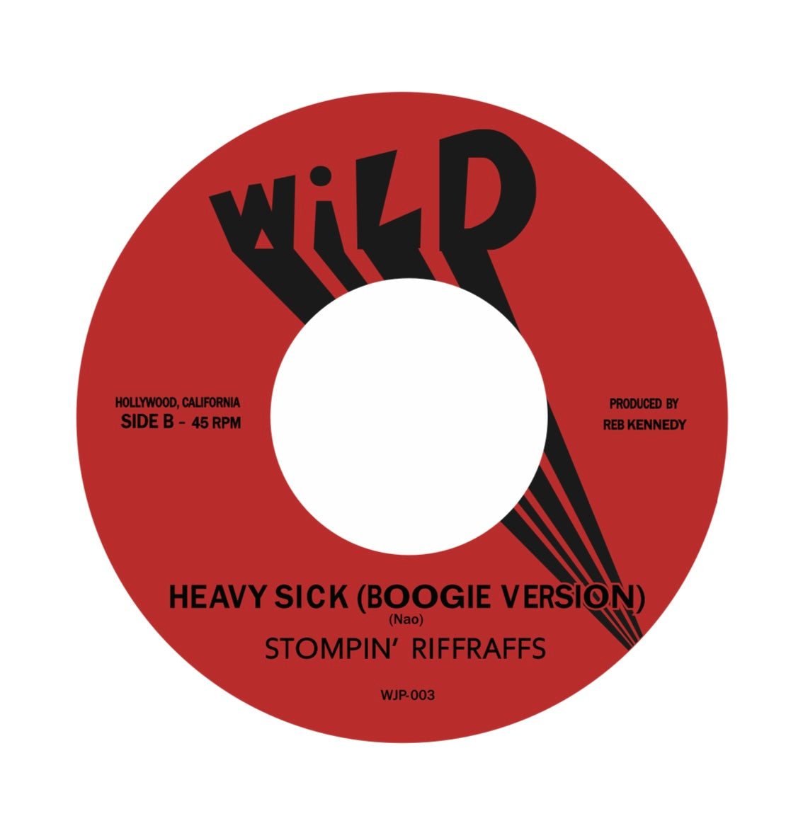 STOMPIN’ RIFFRAFFS (ストンピン・リフラフズ)  - SHE BITES / HEAVY SICK -Boogie version- (Japan 限定ジャケ付き7"/New ) 25年新作シングル！特典ステッカー付き