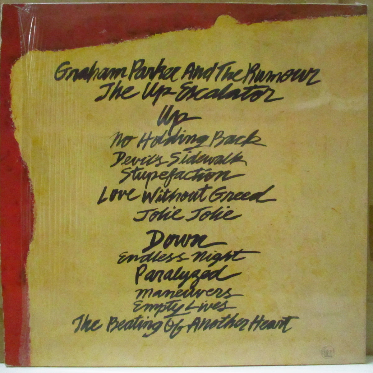 GRAHAM PARKER (グレアム・パーカー)  - The Up Escalator (UK オリジナル LP+光沢ソフト紙インナー/レアステッカー付きジャケ)