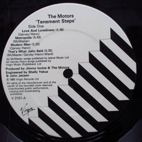 MOTORS, THE (モーターズ)  - Tenement Steps (UK Orig.LP)