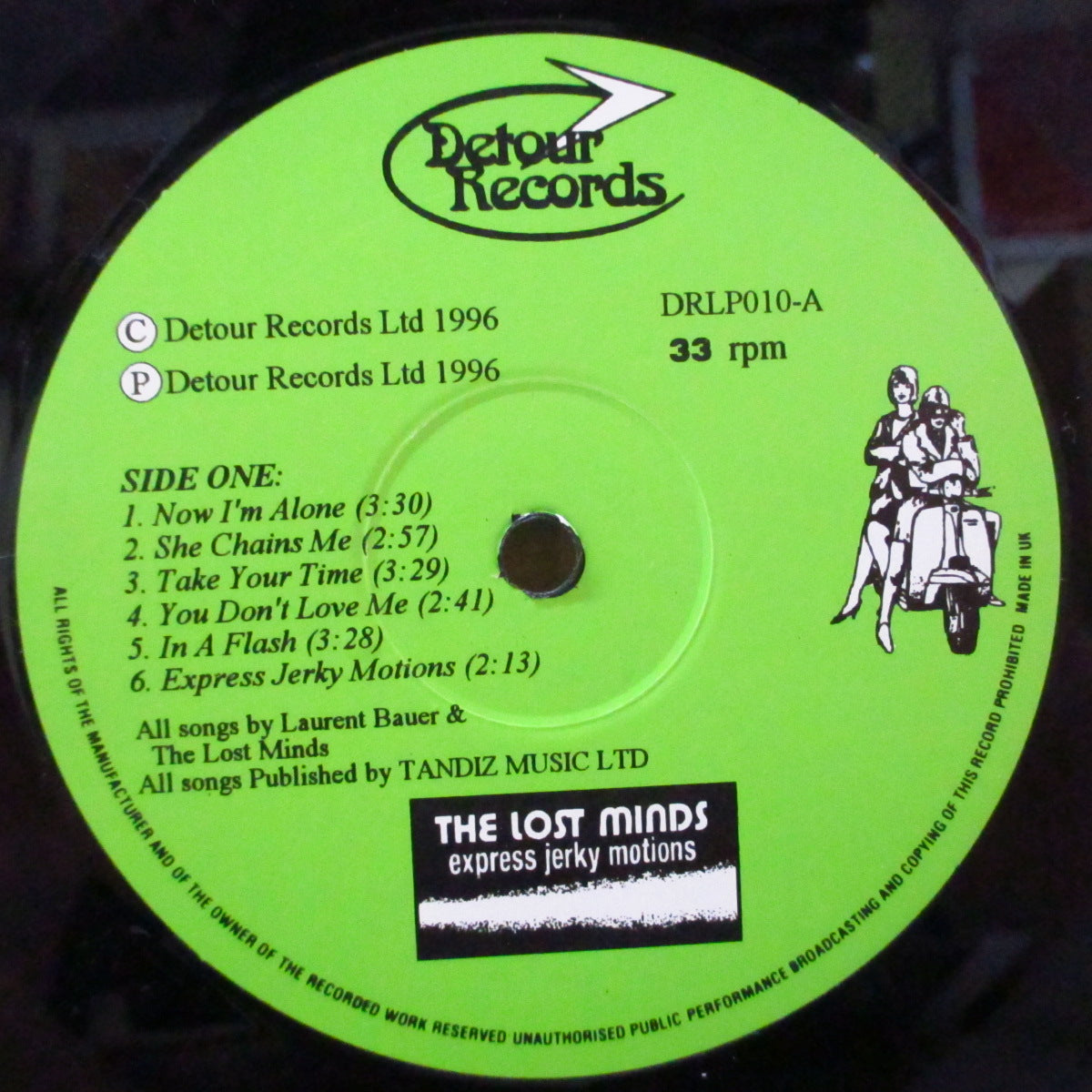 LOST MINDS, THE (ザ・ロスト・マインズ)  - Express Jerky Motions (UK 900枚限定 LP)