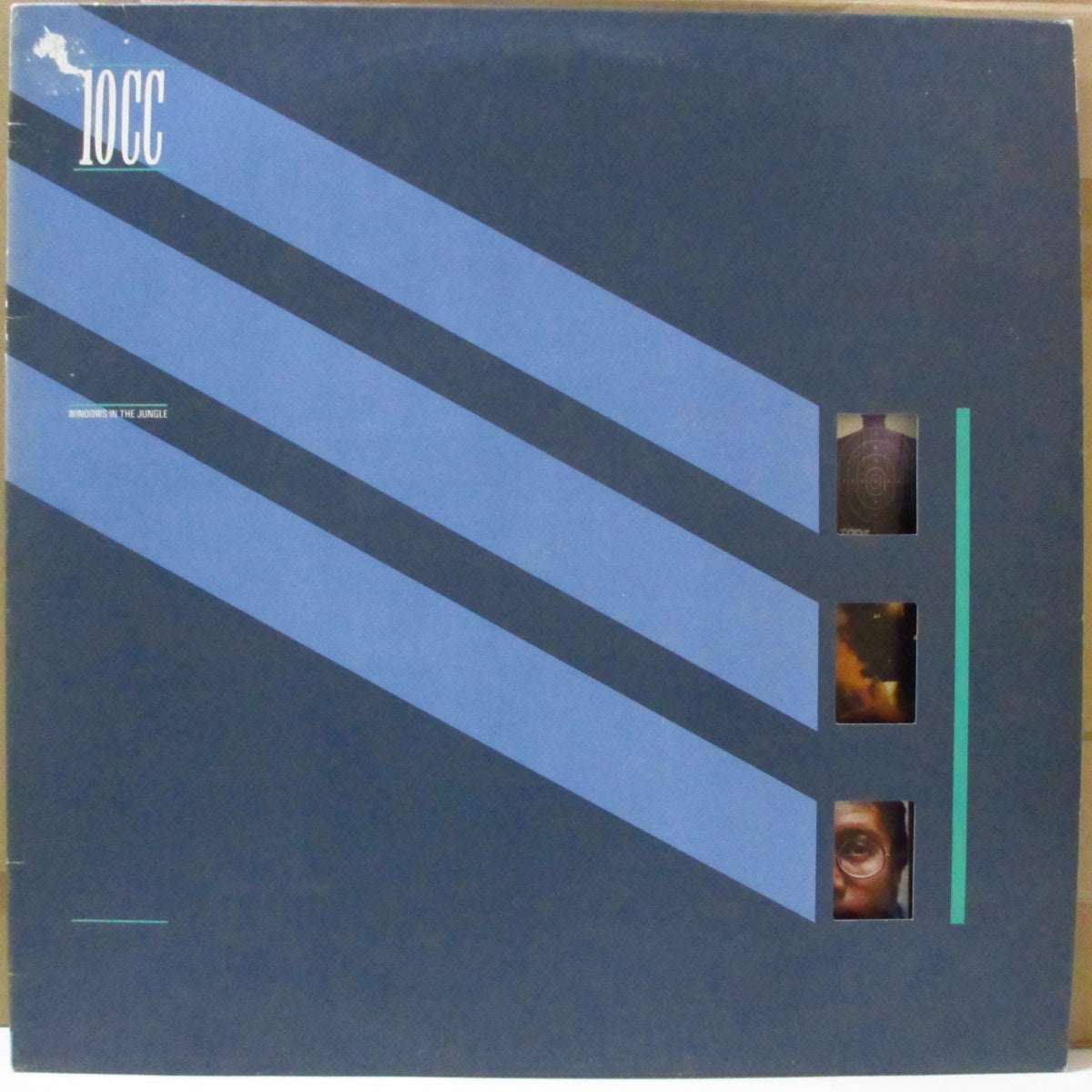 10 CC (テン・シーシー)  - Windows In The Jungle (UK オリジナル LP+インナー/特殊ダイカット光沢ジャケ)
