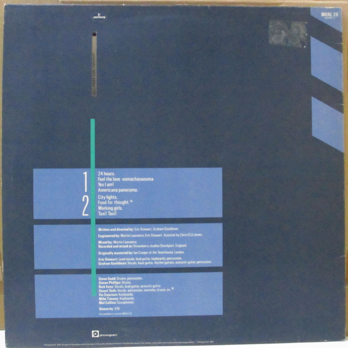 10 CC (テン・シーシー)  - Windows In The Jungle (UK オリジナル LP+インナー/特殊ダイカット光沢ジャケ)
