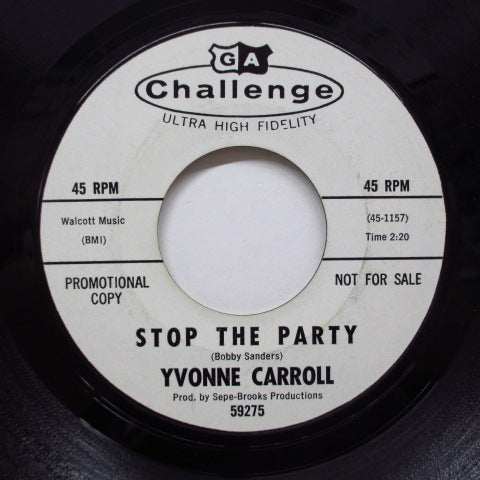 YVONNE CARROLL (イヴォンヌ・キャロル)  - A Little Bit Of Soap (Promo)