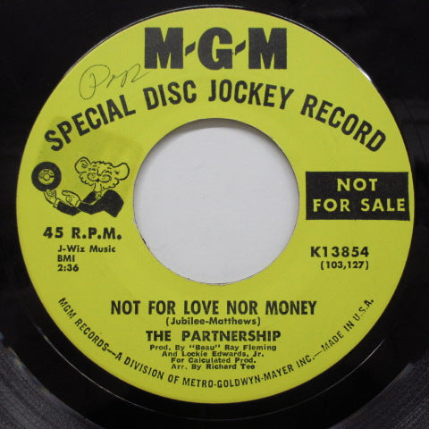 PARTNERSHIP (パートナーシップ)  - Not For Love Nor Money (Promo)