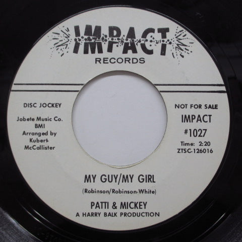 PATTI ＆ MICKEY - My Guy/My Girl (Promo)