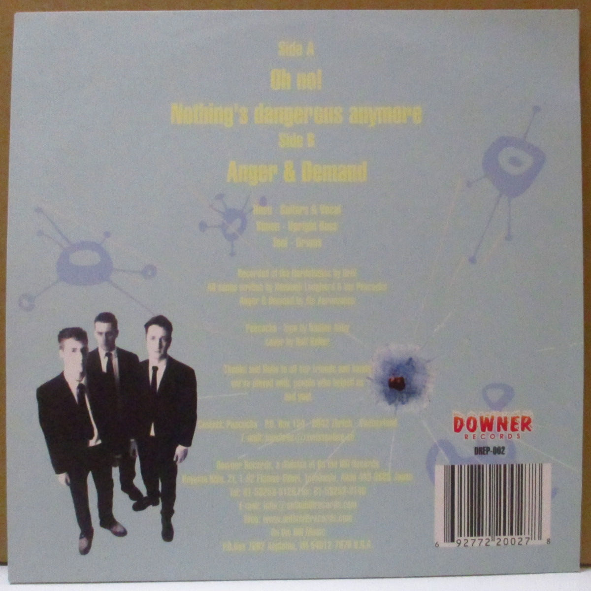 PEACOCKS (ピーコックス)  - Anger & Demand (Japan 限定 7")