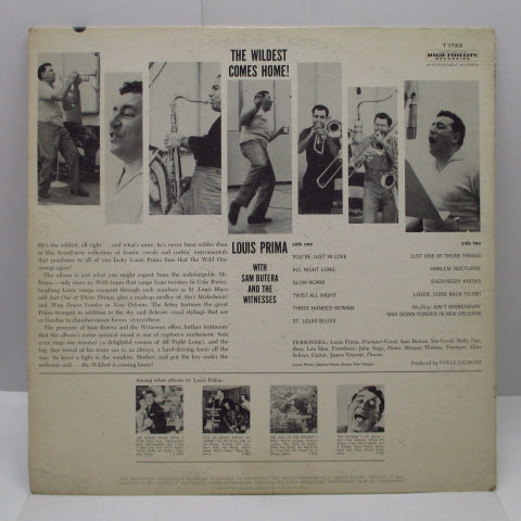 LOUIS PRIMA (ルイ・プリマ)  - The Wildest Comes Home! (US Orig.Mono LP)