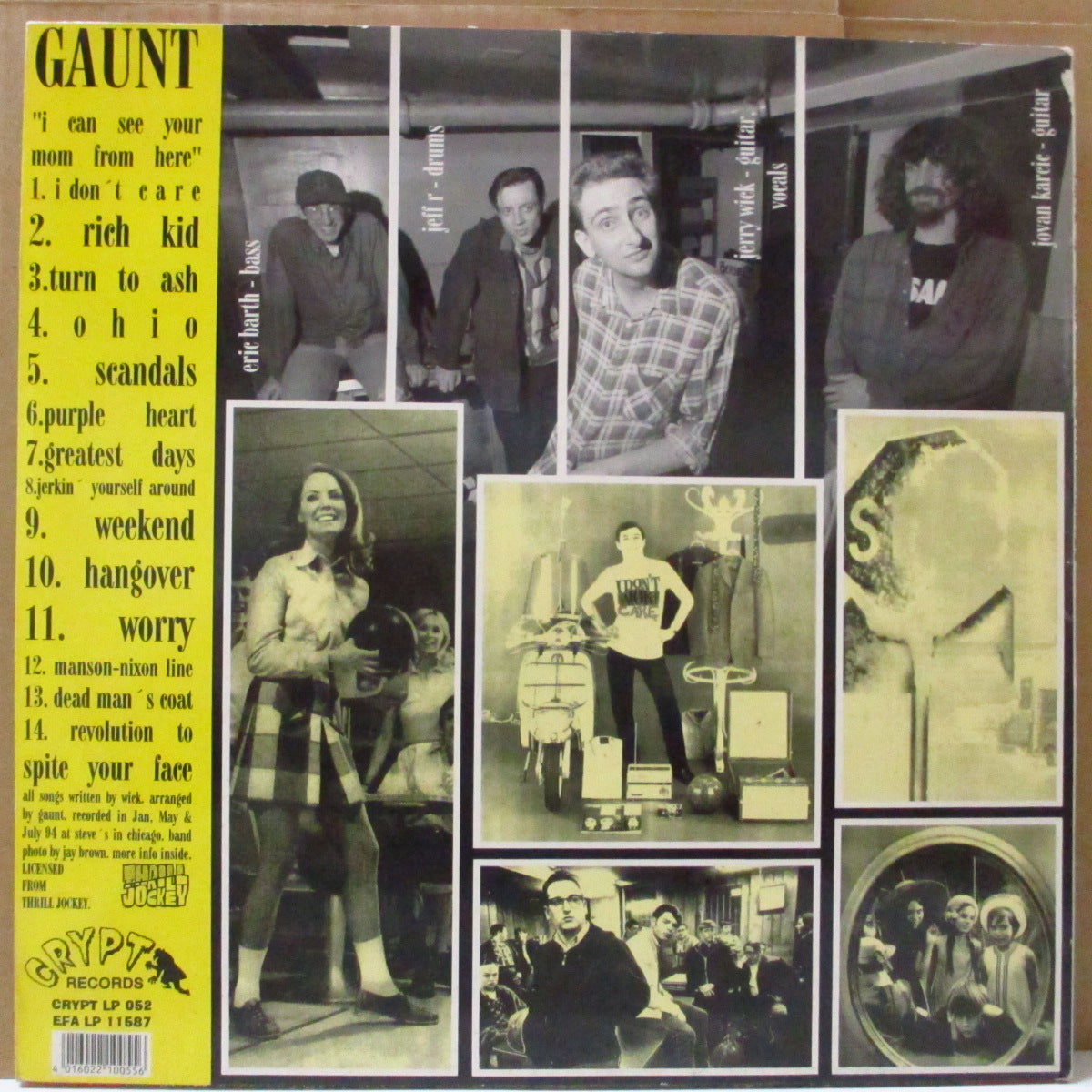 GAUNT (ゴーント)  - I Can See Your Mom From Here (German オリジナル LP)