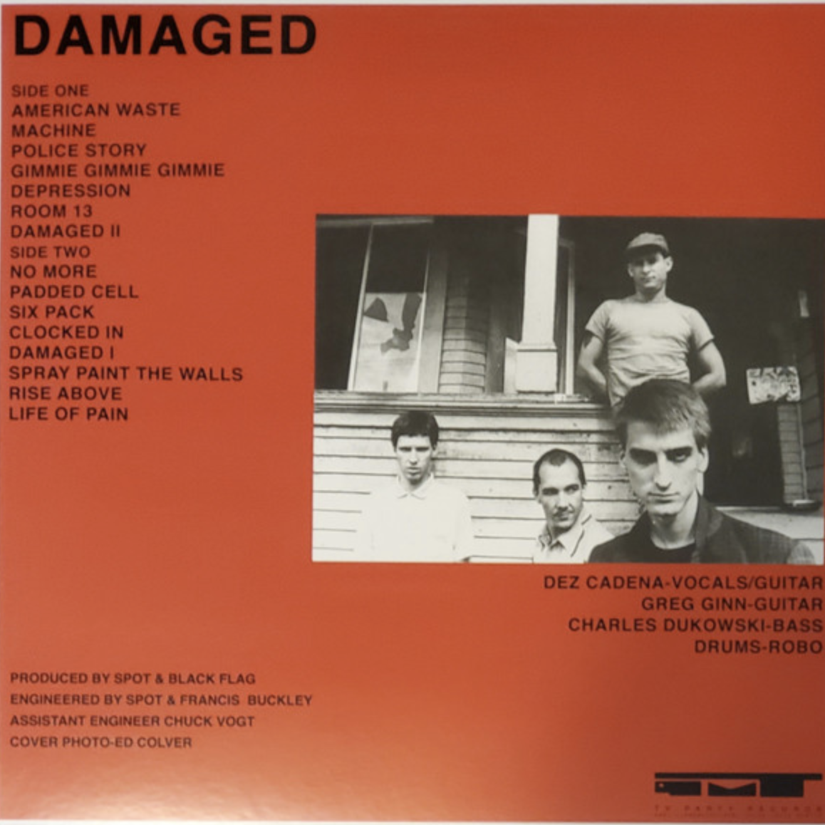 BLACK FLAG (ブラック・フラッグ) - Damaged With Dez (German 限定プレス LP/ New) デモ&アウトテイク！