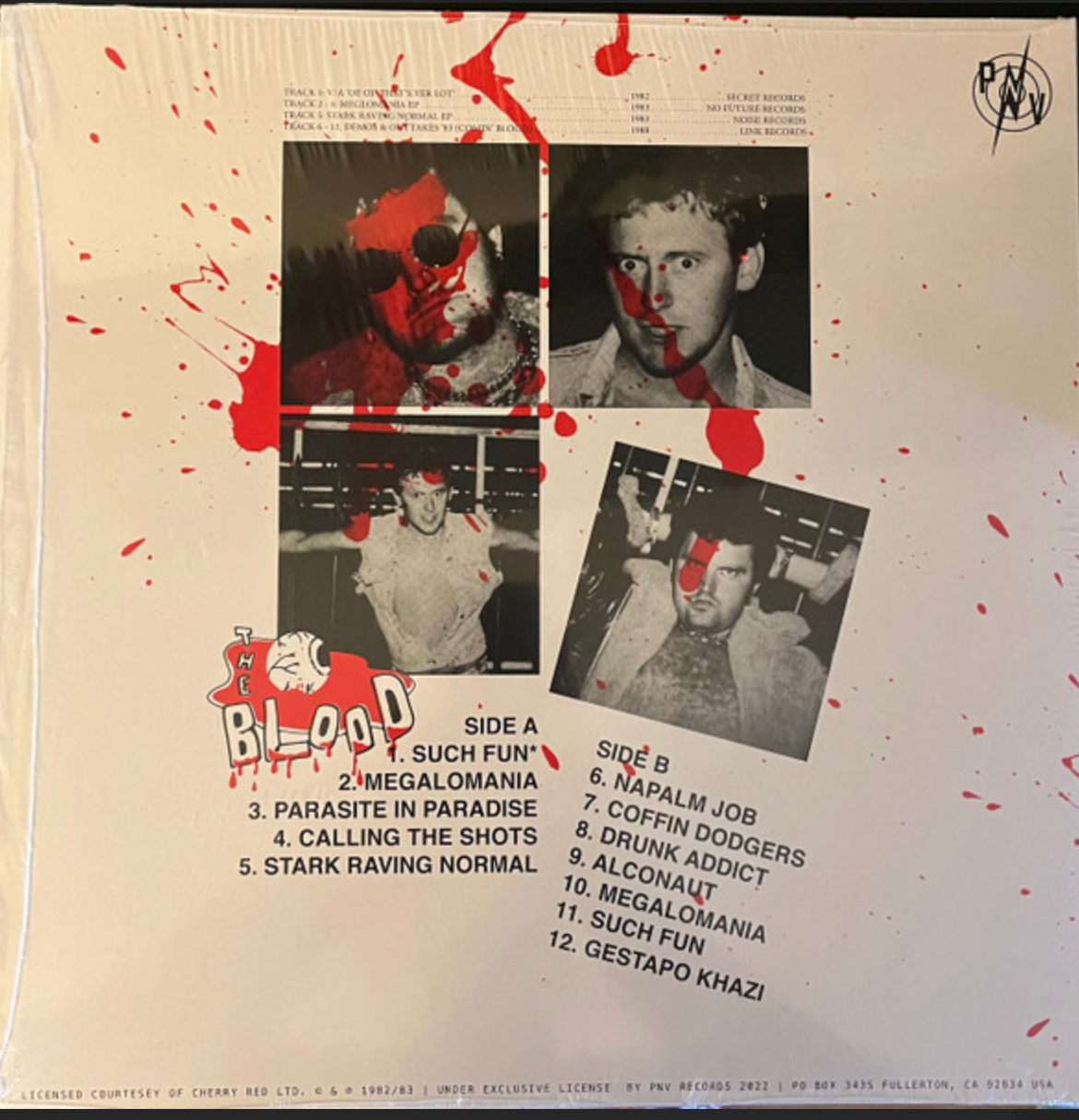 BLOOD, THE (ザ・ブラッド) - Spattered (US Limited LP/ New)